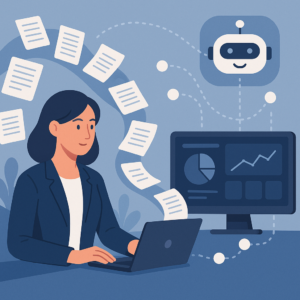 AI automation workflow illustration